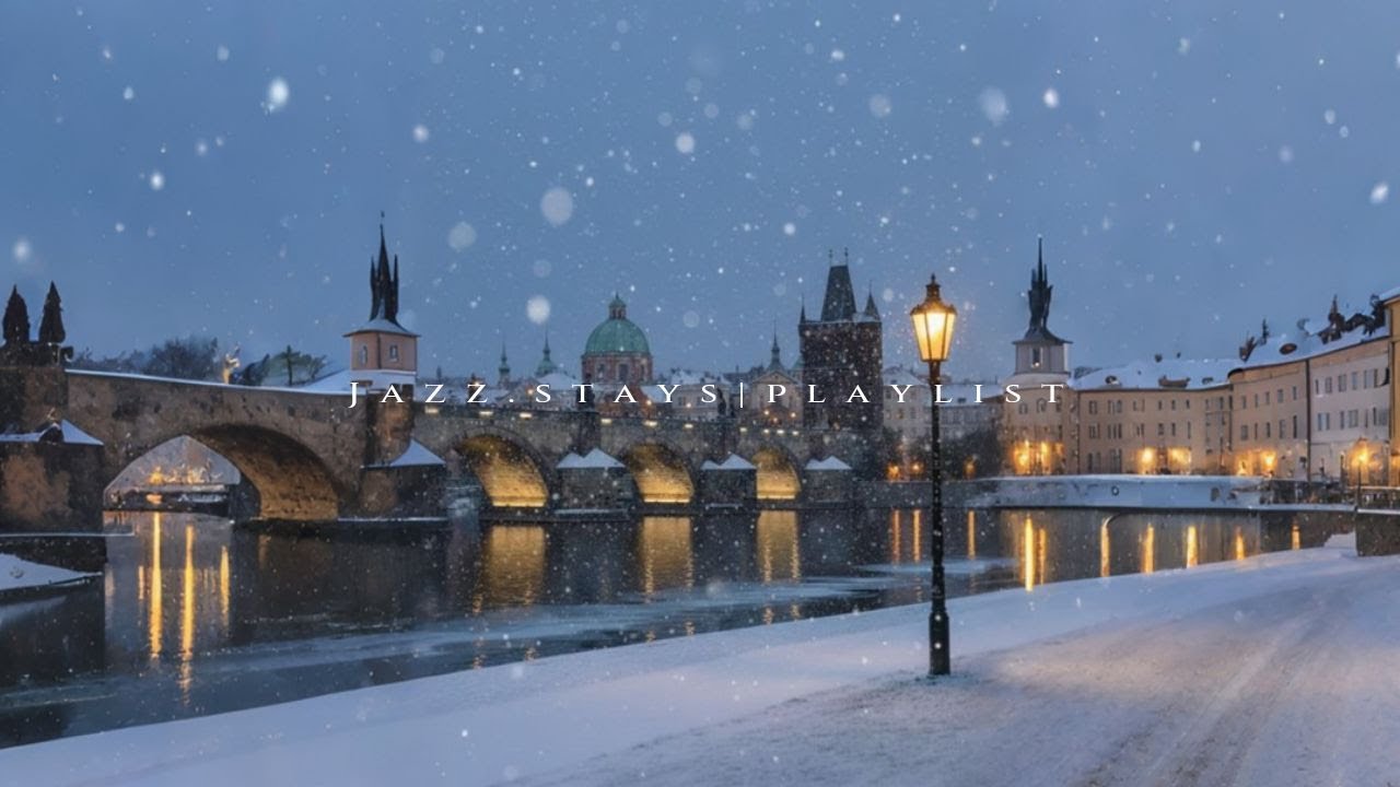[Playlist] Снежный вечер в городе, зимний джаз под огнями ❄️ Cozy Jazz Playlist