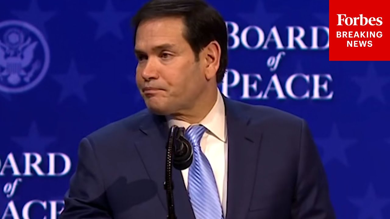 'A New Era': Marco Rubio Touts Board Of Peace Plan For Gaza At Davos Event