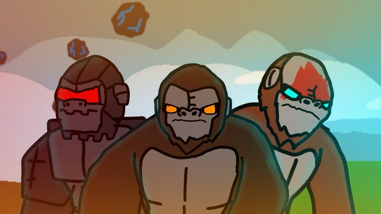 Kong vs Mechani Kong vs Skar king.