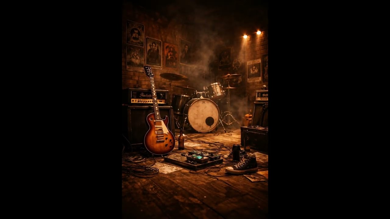 Old School Rock Ambience 🎸 Vintage Rock Studio Loop | Classic Rock Background Music