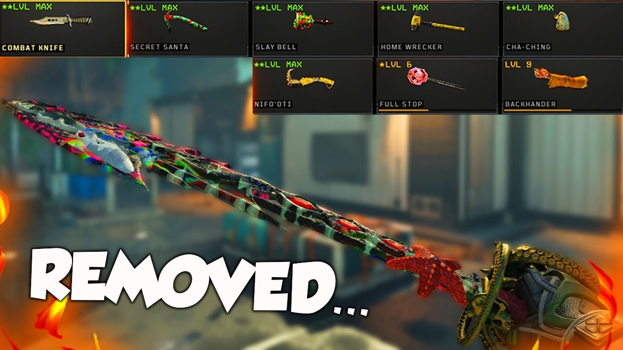 THEY REMOVED THE SWORD IN BLACK OPS 4.. WOW!