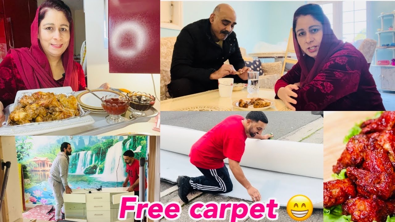 How To Install Carpet || Living Room Update || Pakistani Mom Daily Routine In UK,#Kashmiridolly
