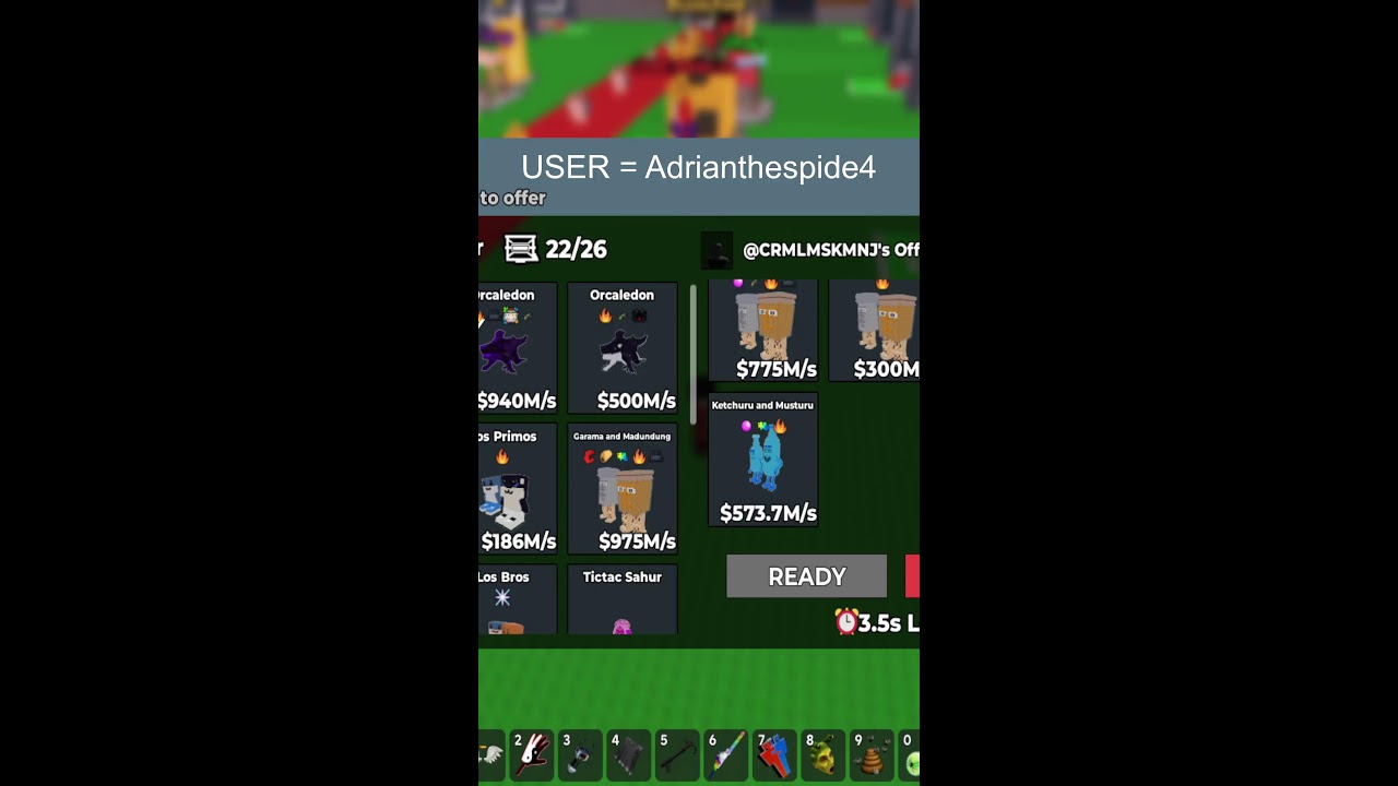 TRADING IN STEAL A BRAINROT 188/200SUBS!!!!
