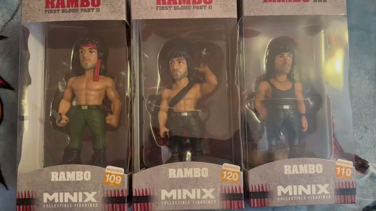 RAMBO 2 & 3 Minix Figurines Collectibles