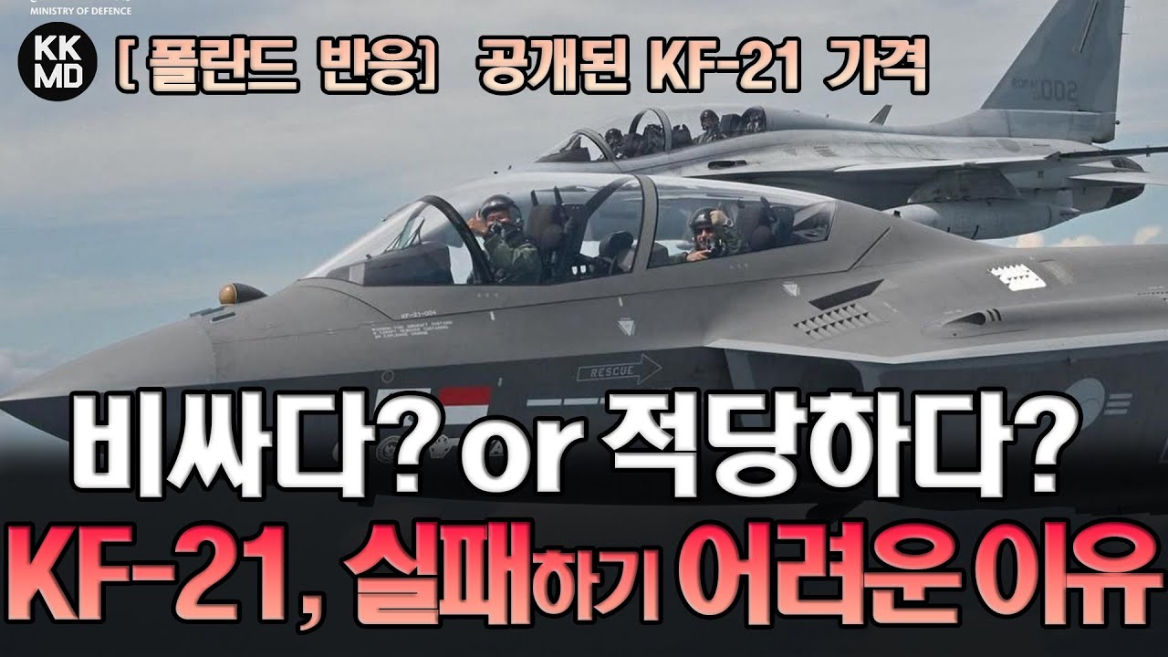 [폴란드 반응]  공개된 KF-21 가격: 비싸다 or 적당하다? KF-21이 실패하기 어려운 전투기인 이유 (907화)