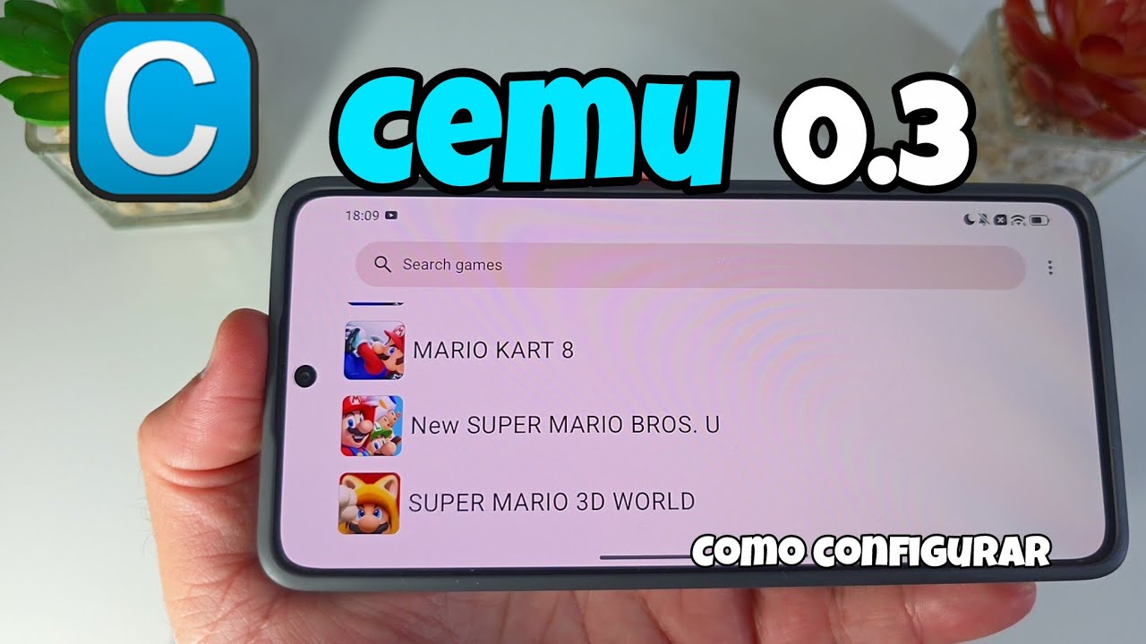 COMO CONFIGURAR O CEMU 0.3 EMULADOR DE WIIU PARA ANDROID NA NOVA ATUALIZAÇÃO