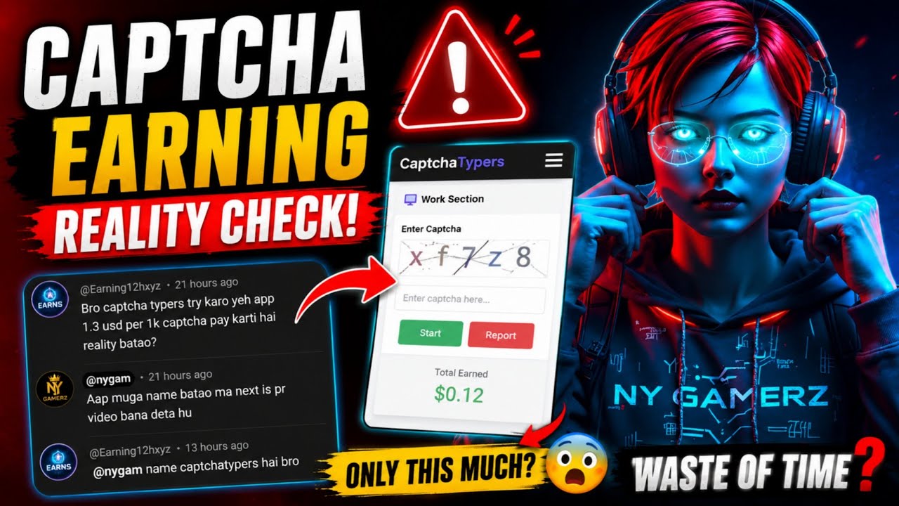 CAPTCHA Typers Reality Check 2026 | Can You Really Earn Money?
