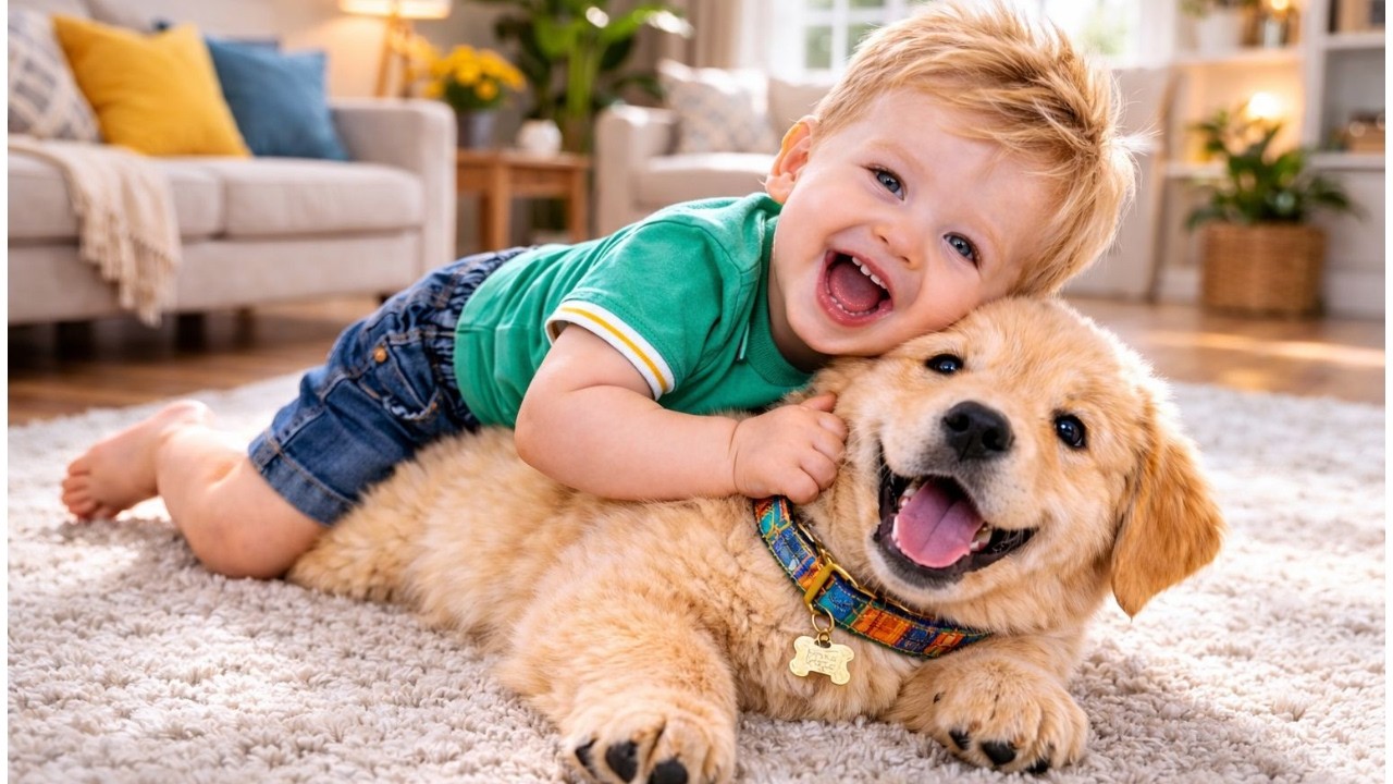 Epic Baby and Puppy Wrestling Moments – Too Funny to Miss! 👶🐾