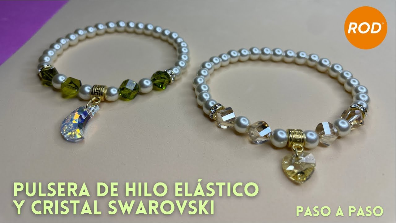 Pulsera de hilo elástico con cristal Swarovski de Rod Accesorios