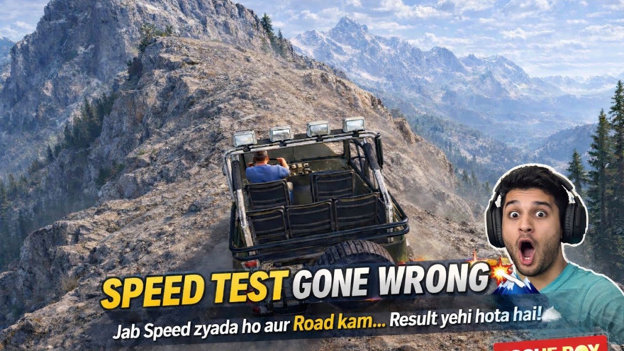 Speed Test Gone Wrong 😱 | Mountain Climb Challenge Ft. Issue Boy 🚙🏔️📝 
