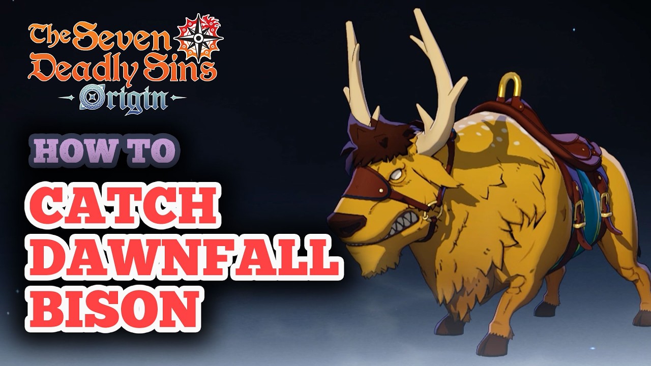 How to Catch Domesticated Dawnfall Bison in 7DS Origin - Domesticated Dawnfall Bison Location
