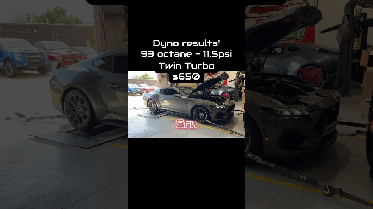 Hellion Twin Turbo s650 Mustang makes big power on 93 octane! Over 800 RWHP!!