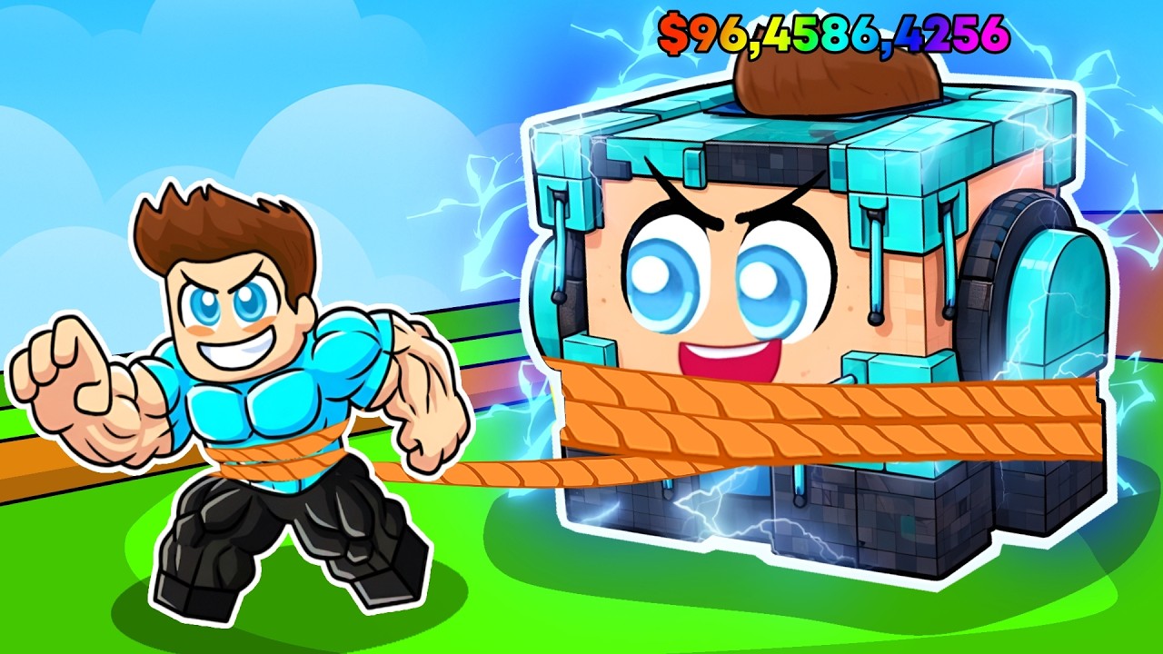 BECOME STRONG TO DRAG YOUR OWN INFINITY LUCKY BLOCK IN ROBLOX !!