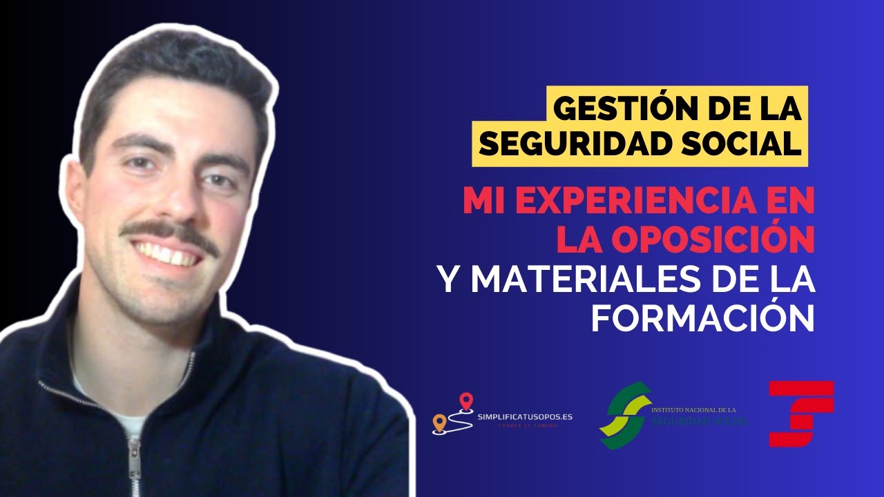 Mi experiencia en Gestión de la Seguridad Social y presentación de los materiales