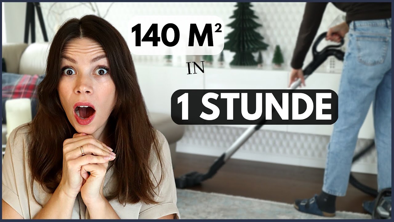 BLITZ-PUTZ in 1 STUNDE 💨140m² Wohnung mit FlyLady Methode | Putzroutine, aufräumen, Ordnung schaffen