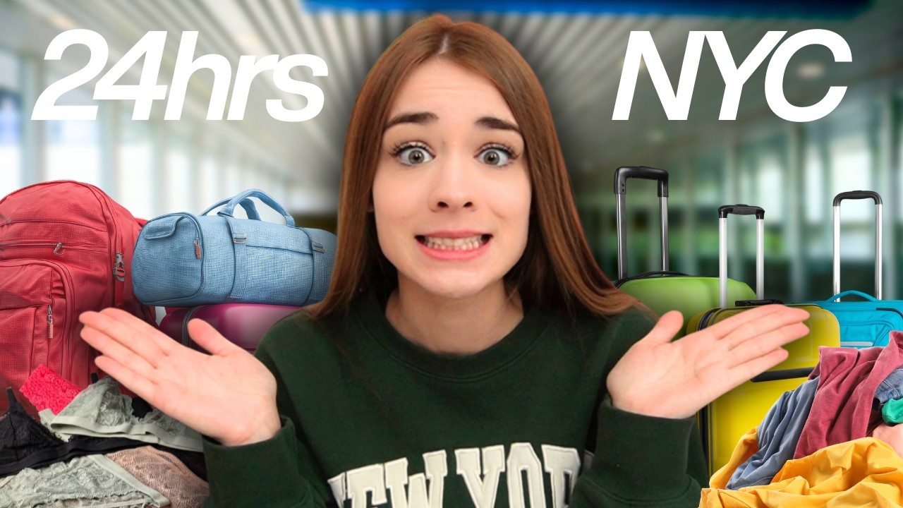PACK WITH ME 24HRS TILL NEW YORK
