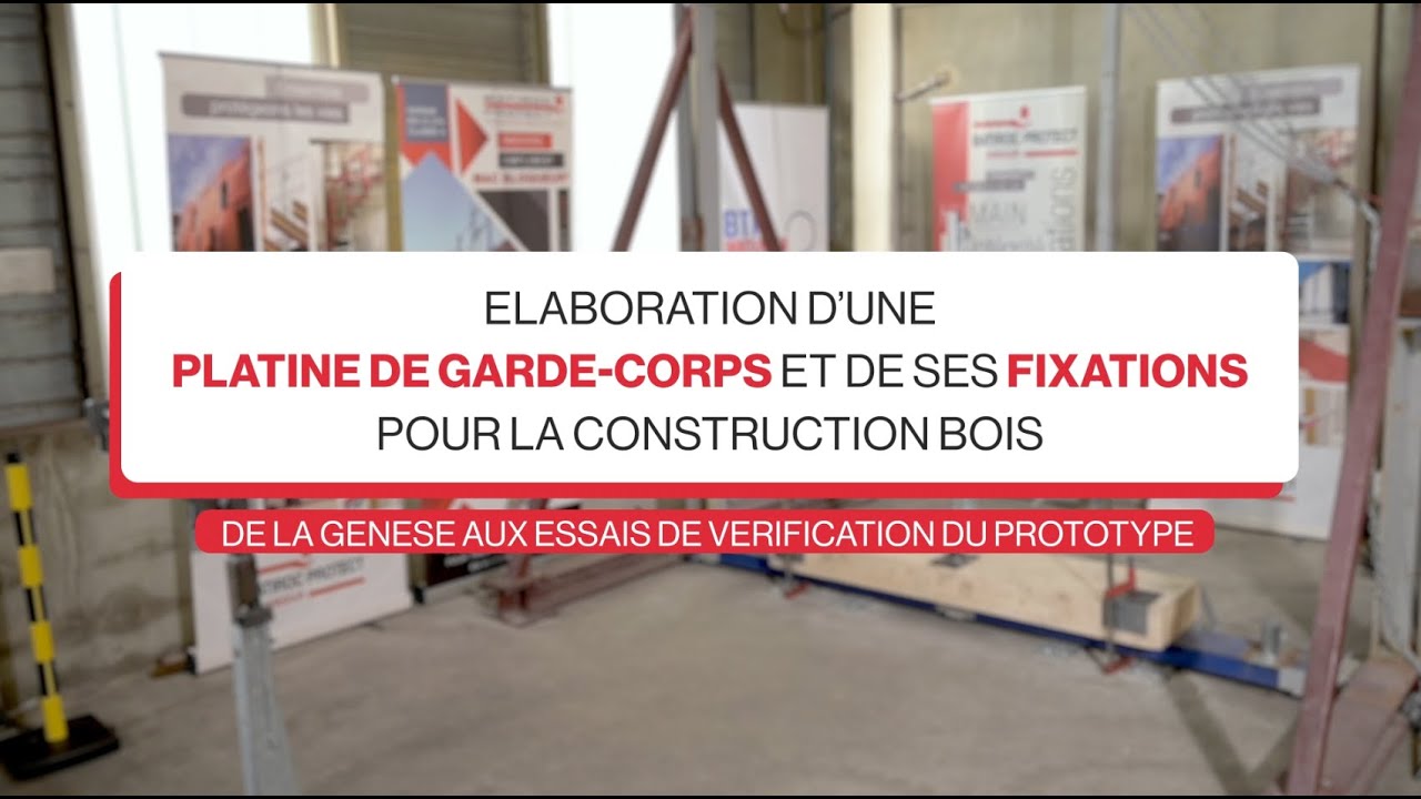 &Eacute;laboration d'une platine de garde-corps et de ses fixations pour la construction bois