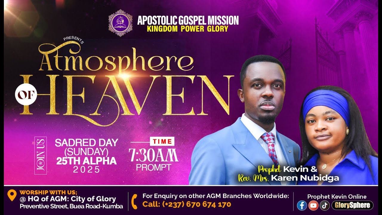 ATMOSPHERE OF HEAVEN SERVICE  25th Alpha  (January) 2026