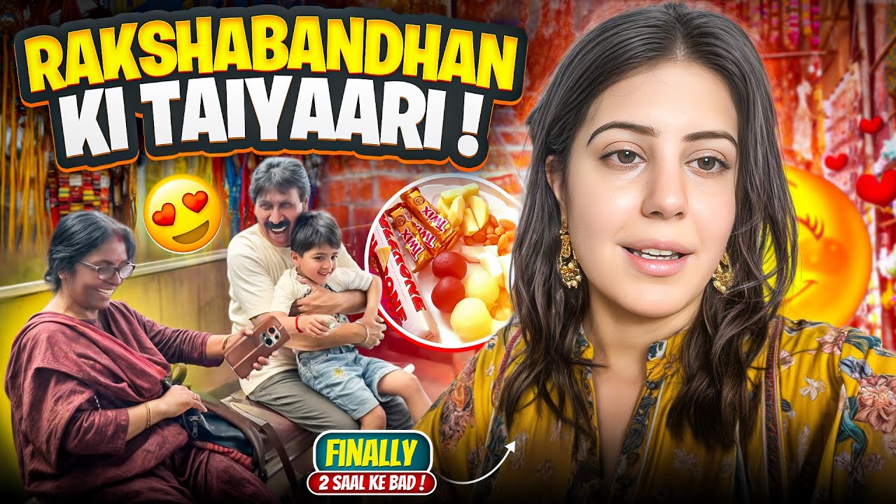 Rakshabandhan ki Taiyarri . Finally 3 saal baad will be celebrating with family.