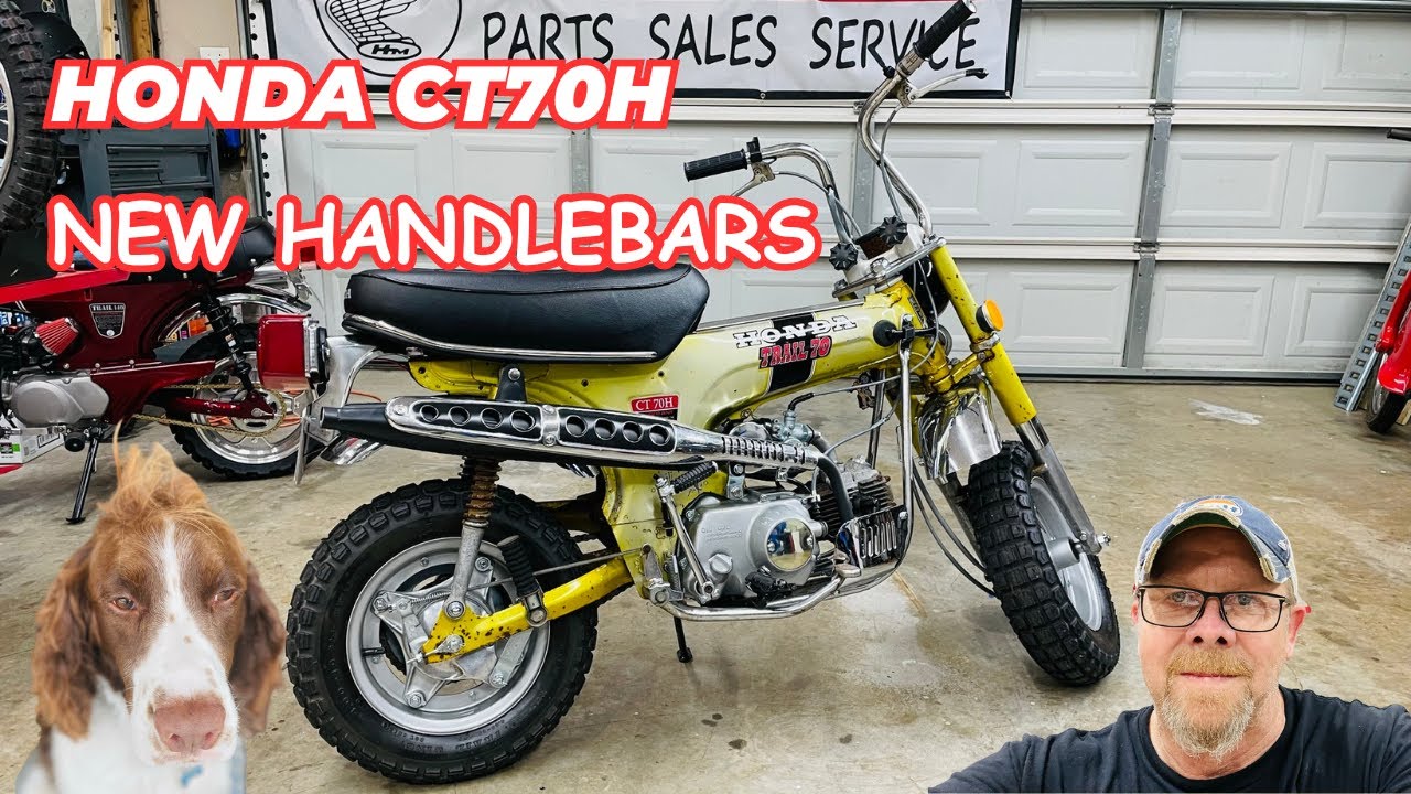 Установка руля Honda Trail 70 CT70 HK1 4-скоростной Candy Yellow Special