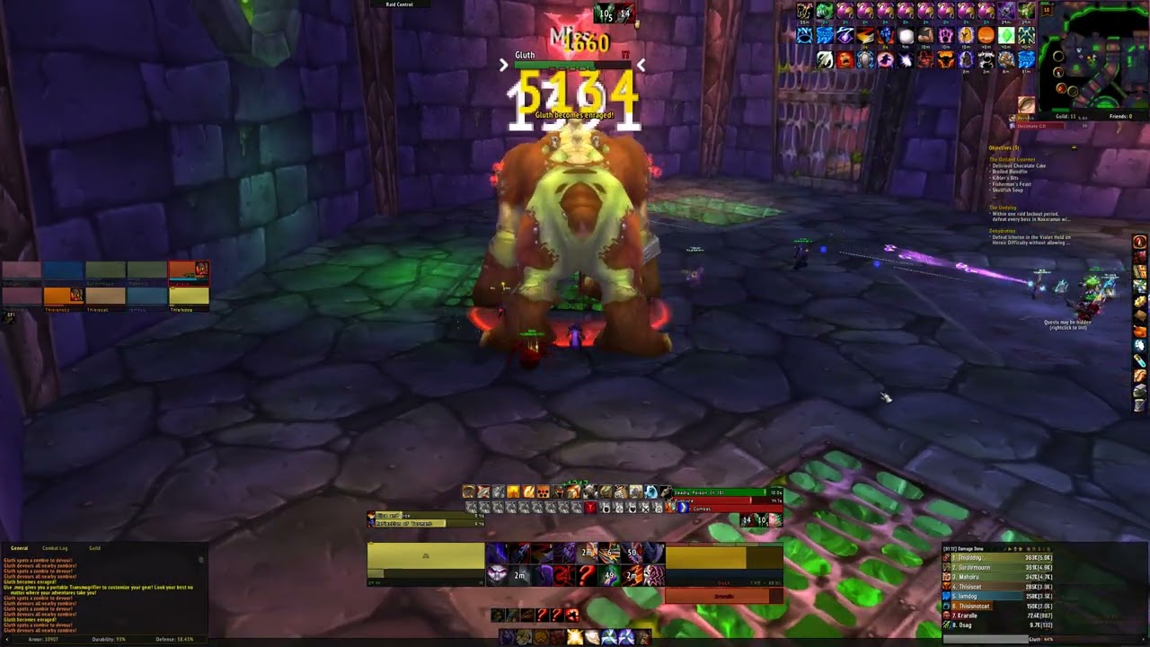 Naxxramas 10 Man Gluth- Azerothcore Playerbots