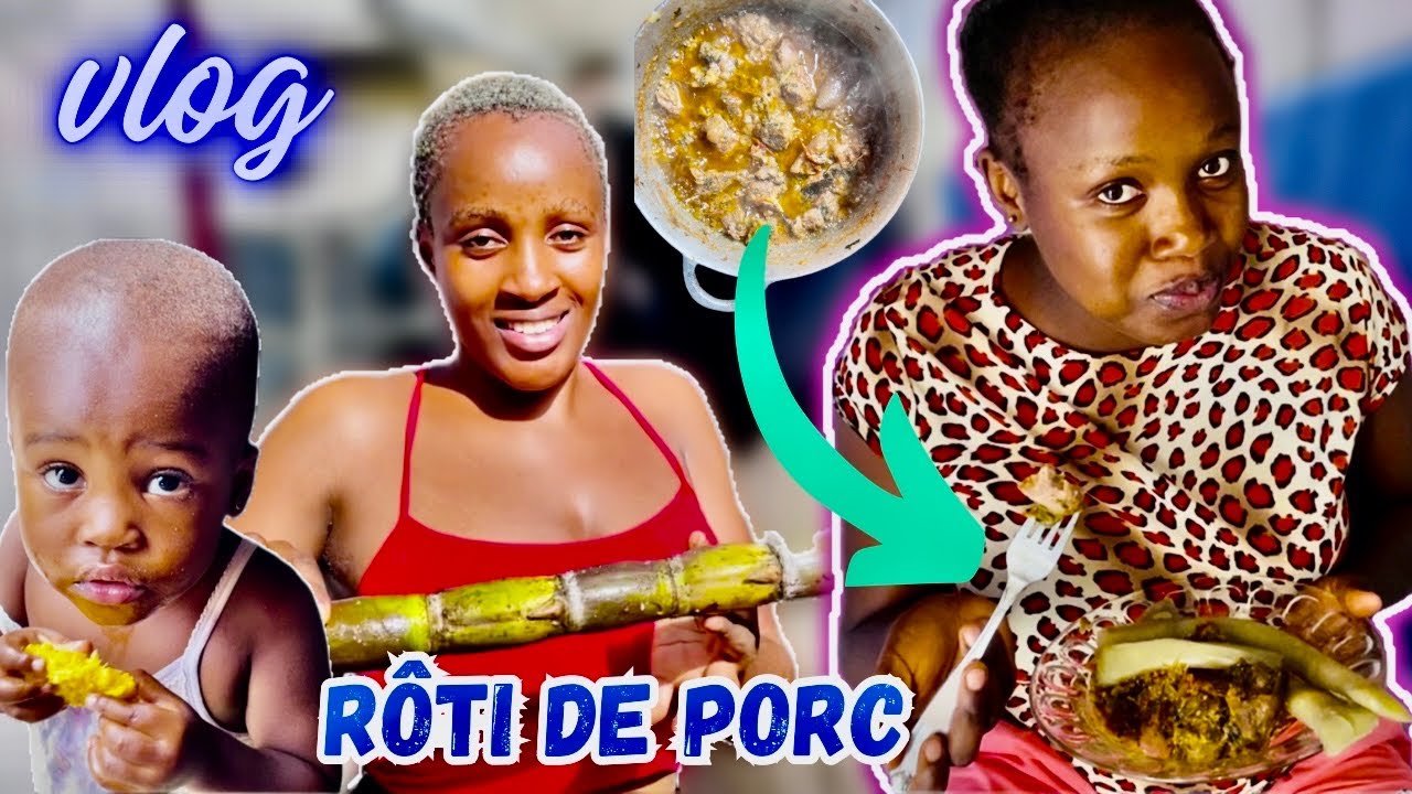 ✨💃ma petite vient rester avec nous pour quelques temps🥰je fais un rôti de porc 🐷 pour l’accueillir 😋