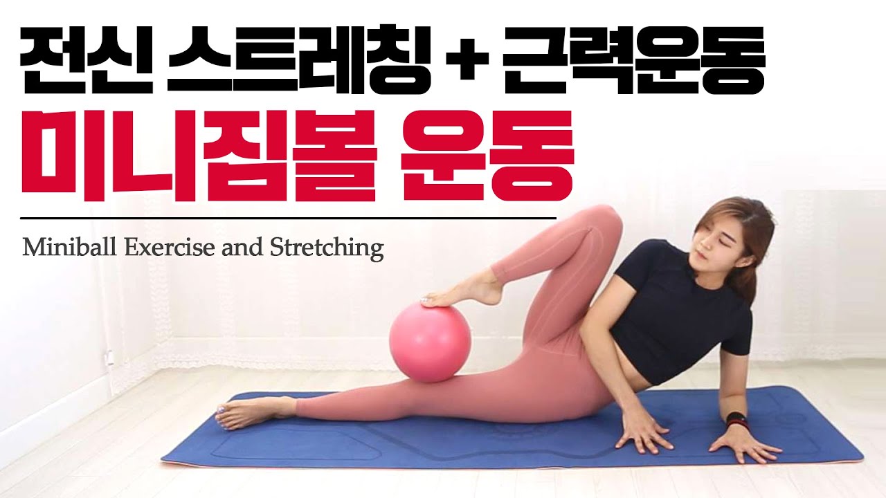 45분 미니짐볼 운동! 스트레칭과 근력운동을 한번에 하는 홈트 workout, Miniball Exercise and Stretching
