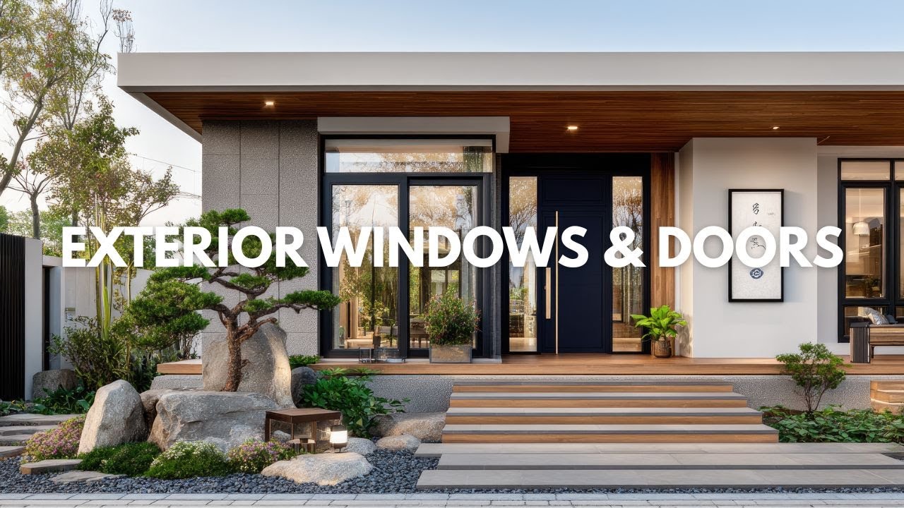 Luxury Modern Exterior Windows & Doors | Elegant Minimalist Style