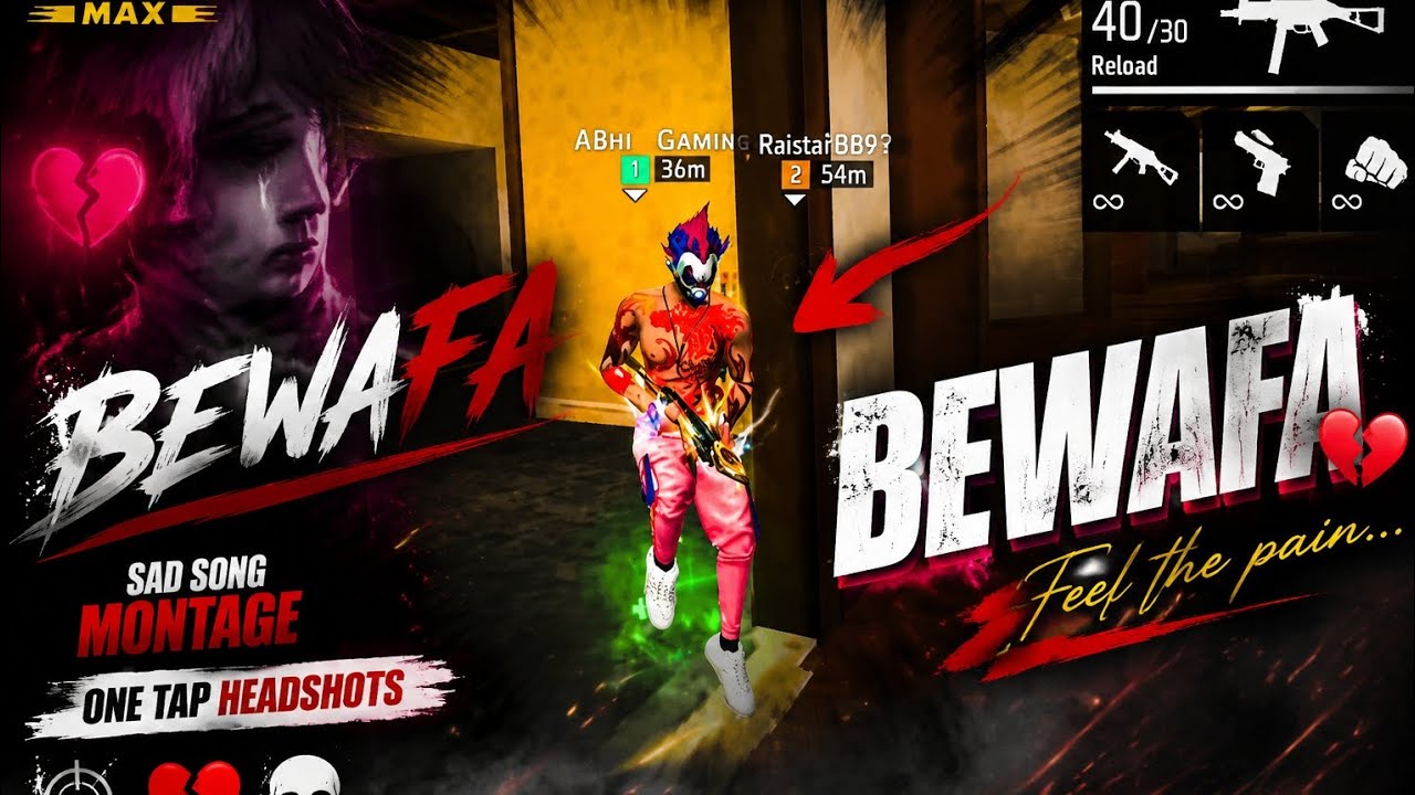 BEST FREE FIRE MAX MONTAGE 💔 | BEWAFA SONG EDIT | ONE TAP HEADSHOTS | 2026