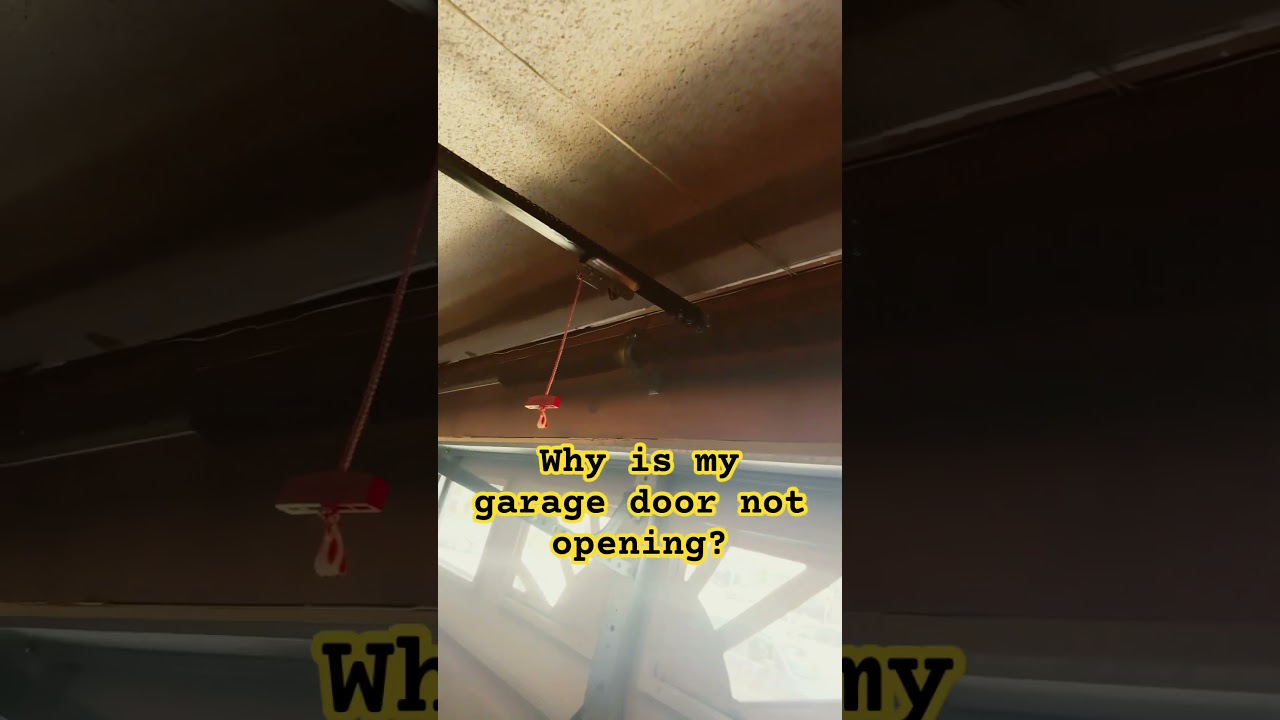 Why is my garage door not opening? #garagedoors #1agaragedoor