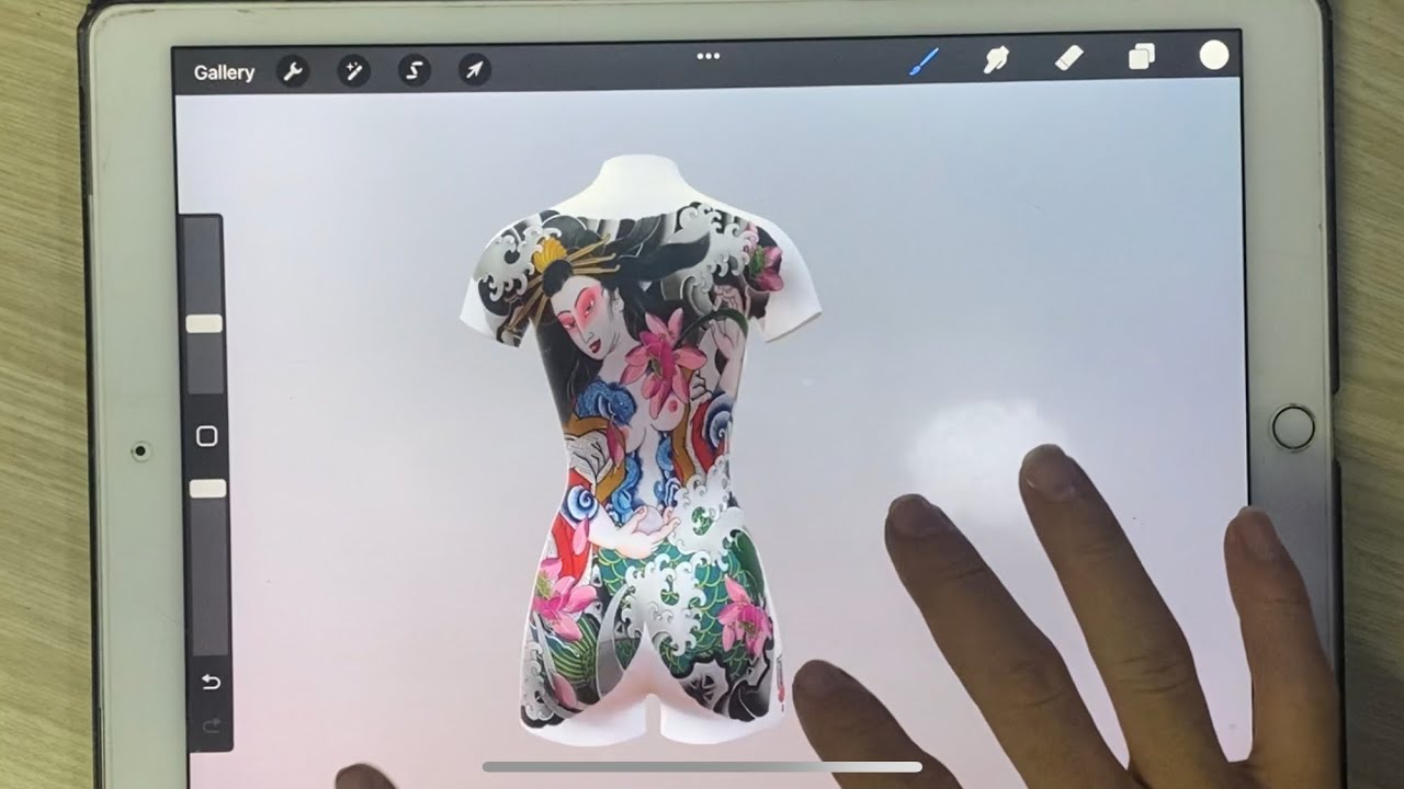 Hưỡng dẫn tải file 3d trên ipad cho anh em thiết kế xăm procreate