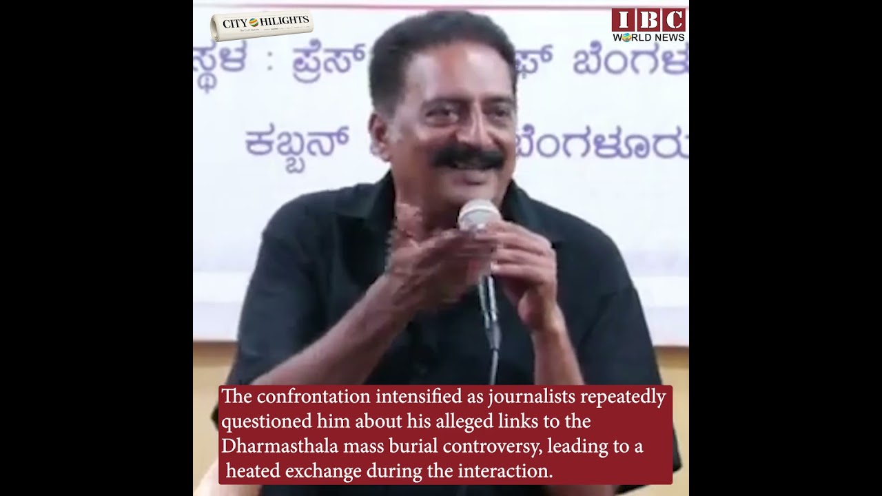 Prakash Raj vs Media: Heated Showdown Over Cryptic Post and Dharmasthala Burial Row 🔥🎤