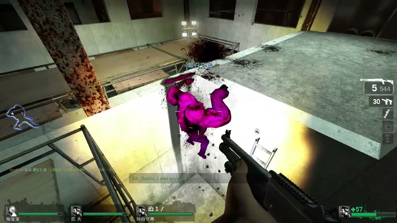 Left 4 Dead 1 Gameplay Multiplayer Campaign Dead Air Chapter The Construction Site