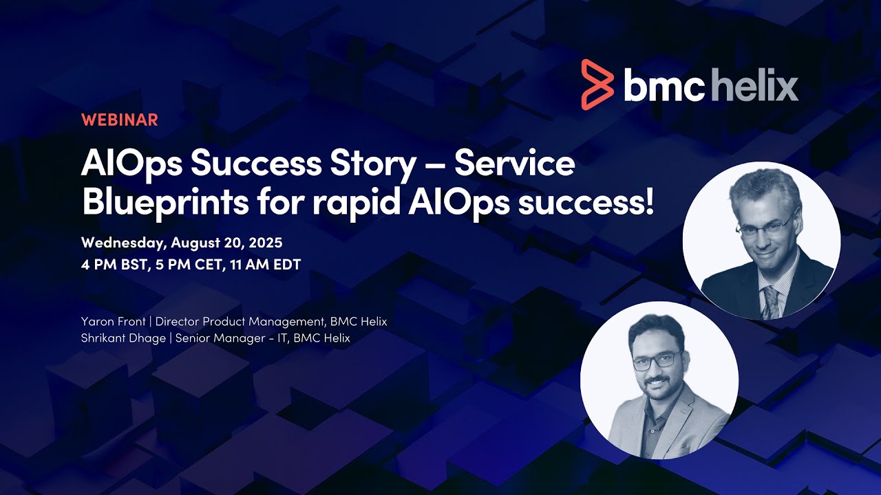 Webinar: AIOps Success Story – Service Blueprints for rapid AIOps success!
