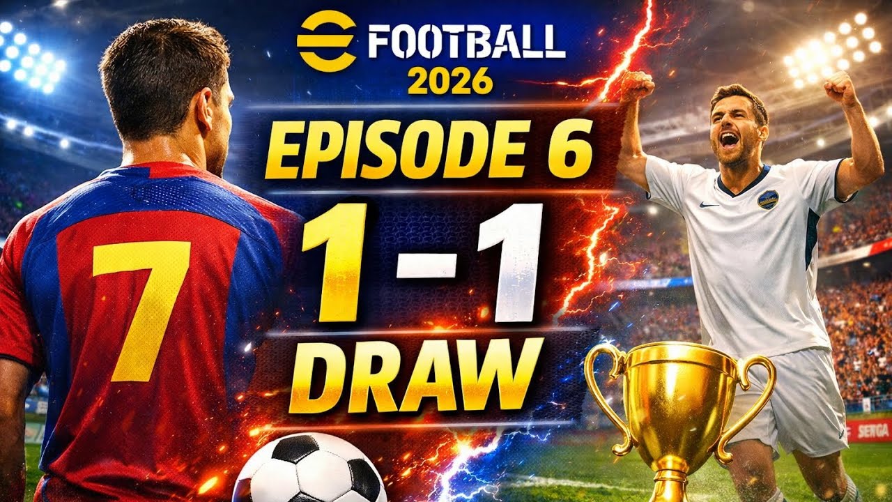 Tough Match! 1–1 Draw | eFootball 2026 Mobile Gameplay (S2 E6)