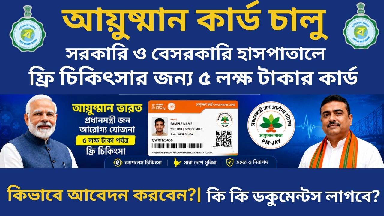 Ayushman Bharat West Bengal 2026 | Free 5 Lakh Health Card Apply | Who is Eligible & How To Apply ?