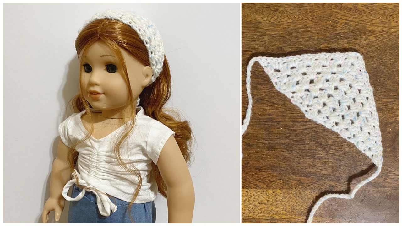 Bandanna for AG Dolls: Crochet Tutorial