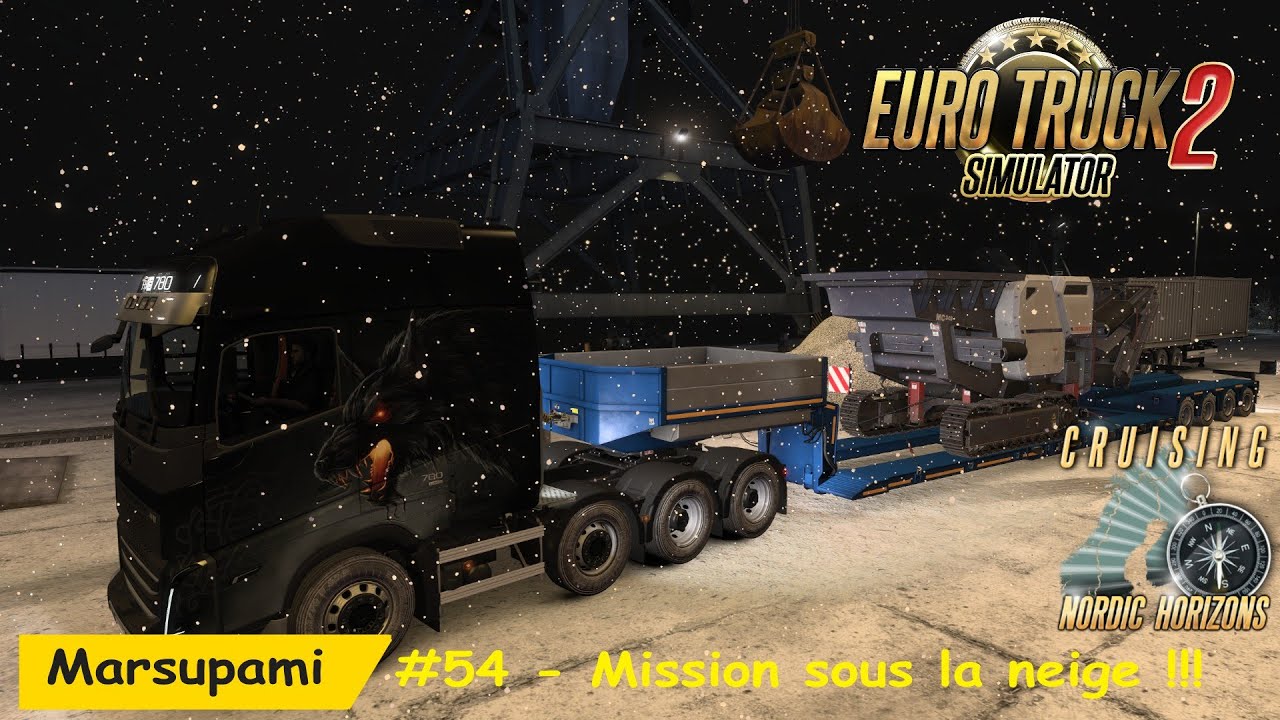 ETS 2 - #54  - Mission sous la neige - NORDIC HORIZONS CHALLENGE !!!