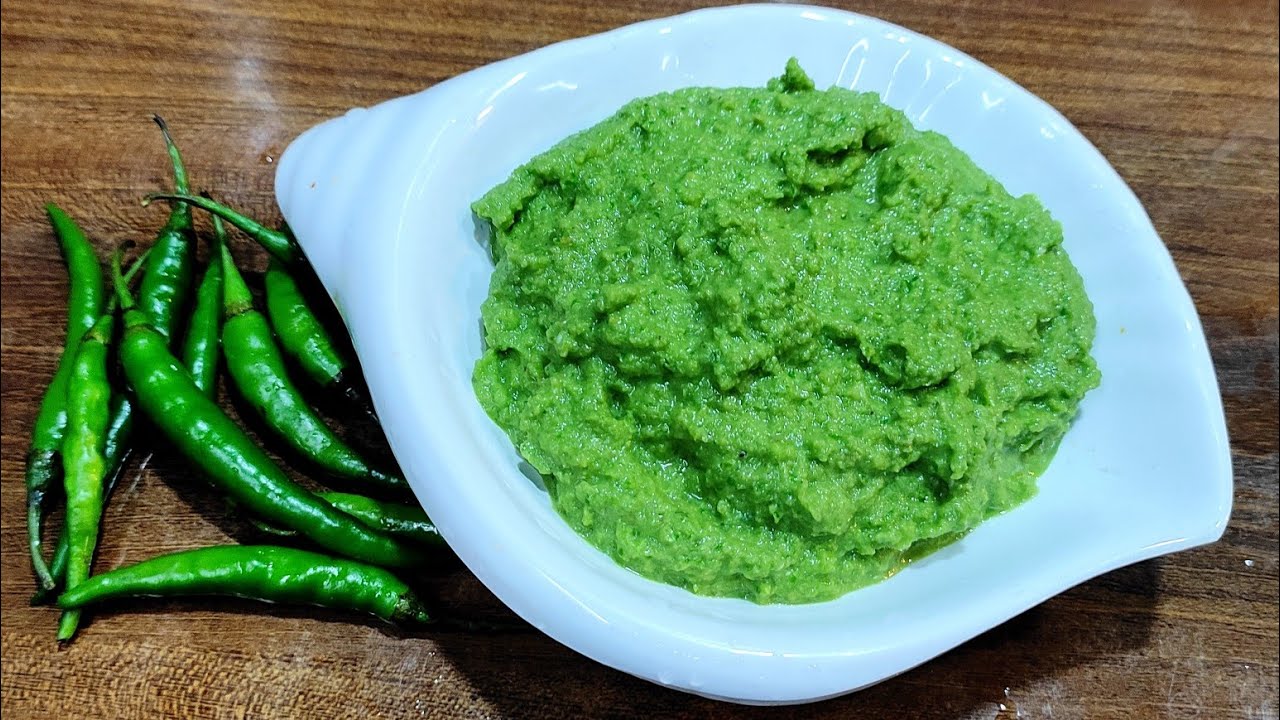 How to make green chilli paste | make and store recipe | green chilli paste recipe | mirchi ka paste