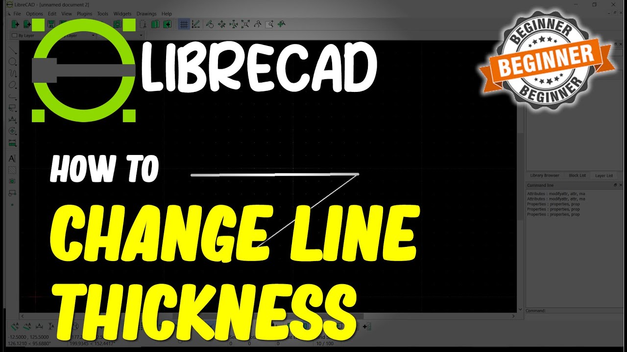 Librecad How To Change Line Thickness