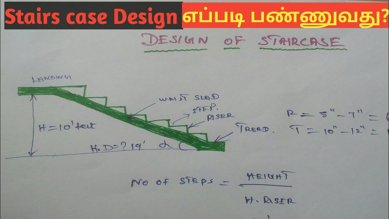 Design of stair case in Tamil