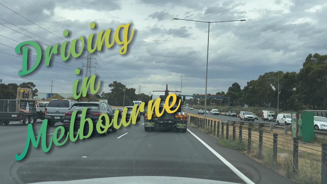 Driving in Melbourne - Heading Home While The Rain Start
