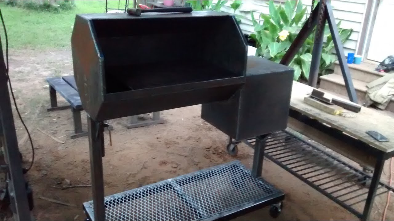 Reverse flow bbq smoker pt1/2