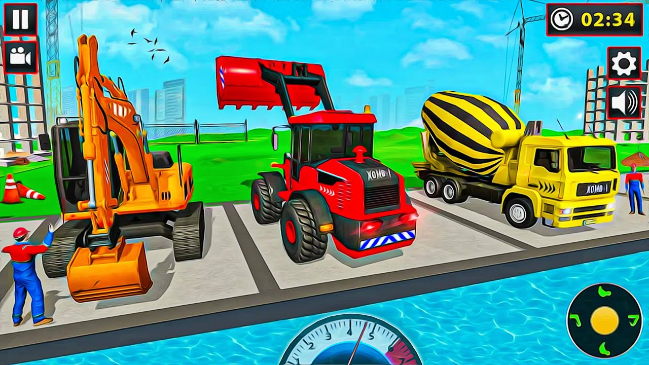 Road Builder Excavator Trucks - Construction Simulator 2023 - Android GamePlay