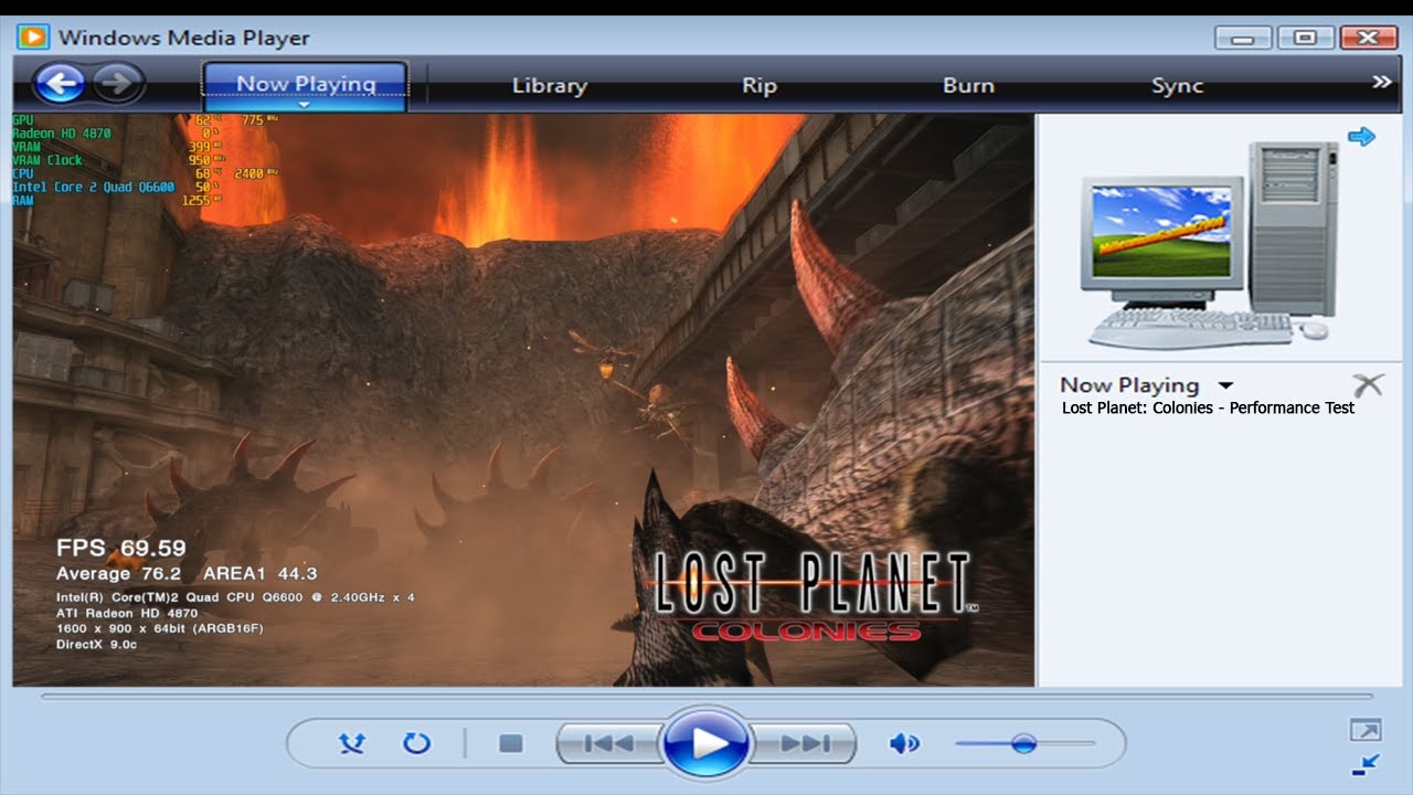 Lost Planet Colonies - Performance Test (Core 2 Quad Q6600 & ATI HD 4870).mp4