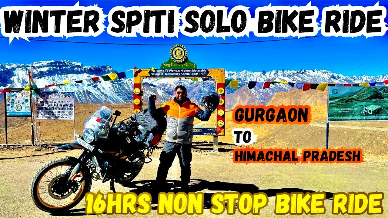 Spiti Valley Solo Bike Ride on Himalayan 450| Gurgaon to Himachal (Rampur Bushar)