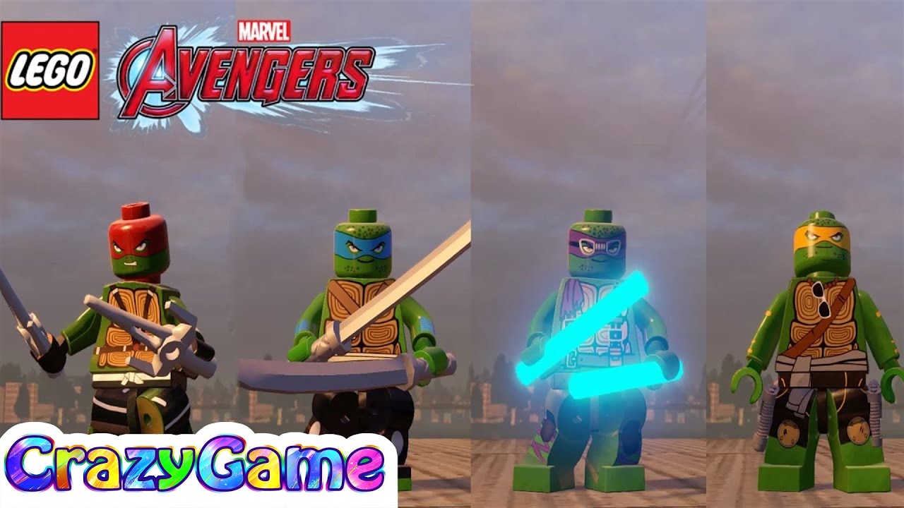Lego Teenage Mutant Ninja Turtles in Lego Marvel's Avengers  MOD