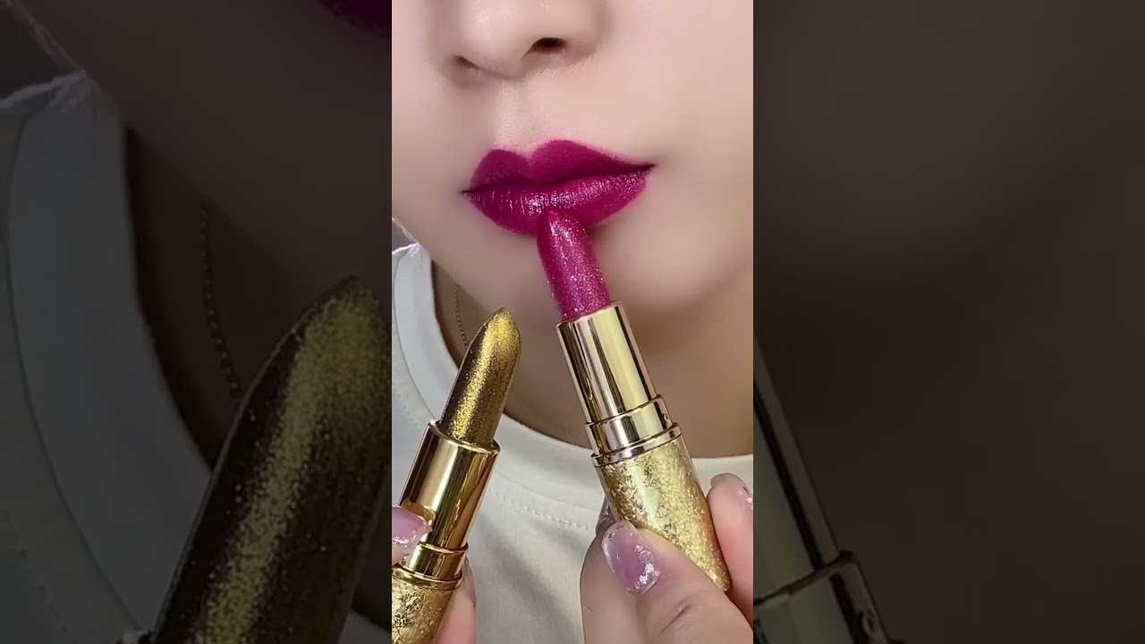 #makeup #lipstick #glitterlips #goldlipstick #pinklipstick #beauty #cosmetics #28