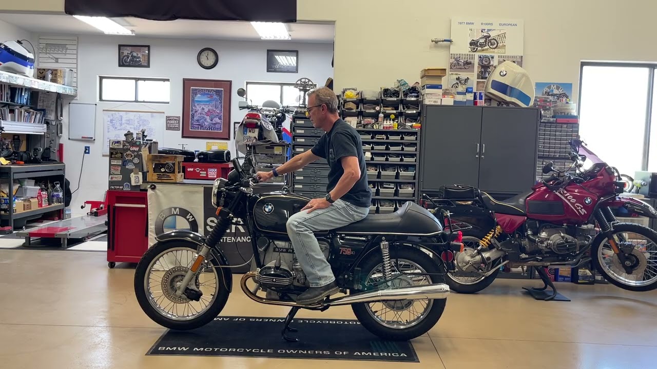 1977 BMW R75/7 Cold Start Video for Bringatrailer