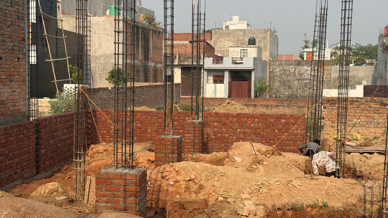 House Construction Update 🧱🏗️ | Outer Wall Work in Progress | 9 Inch Brick Wall
